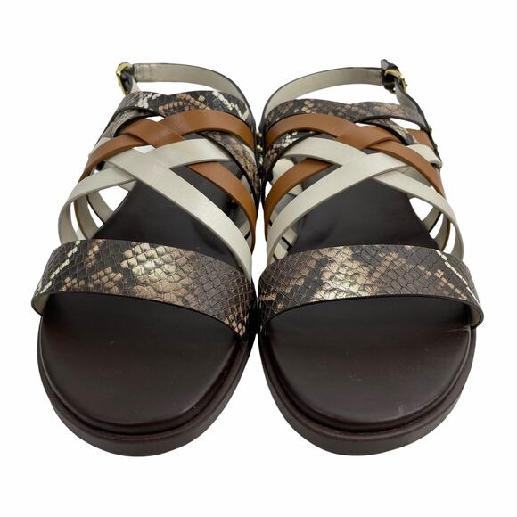 Cole Haan Francie Slingback Flat Sandal Animal Print Size 6.5M - Picture 6 of 13